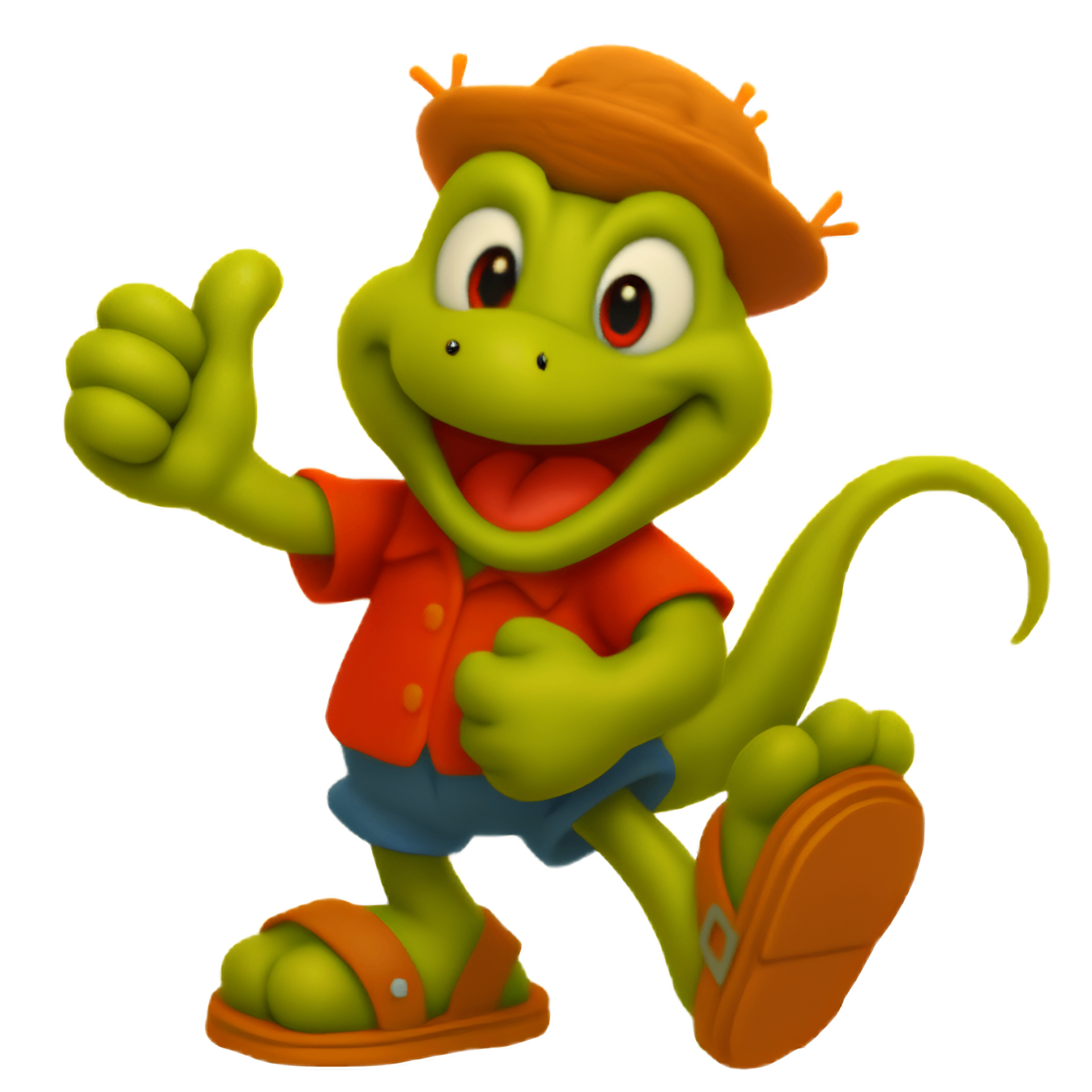 Mascote Calango